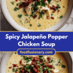 Zesty Delight Spicy Jalapeño Popper Chicken Soup
