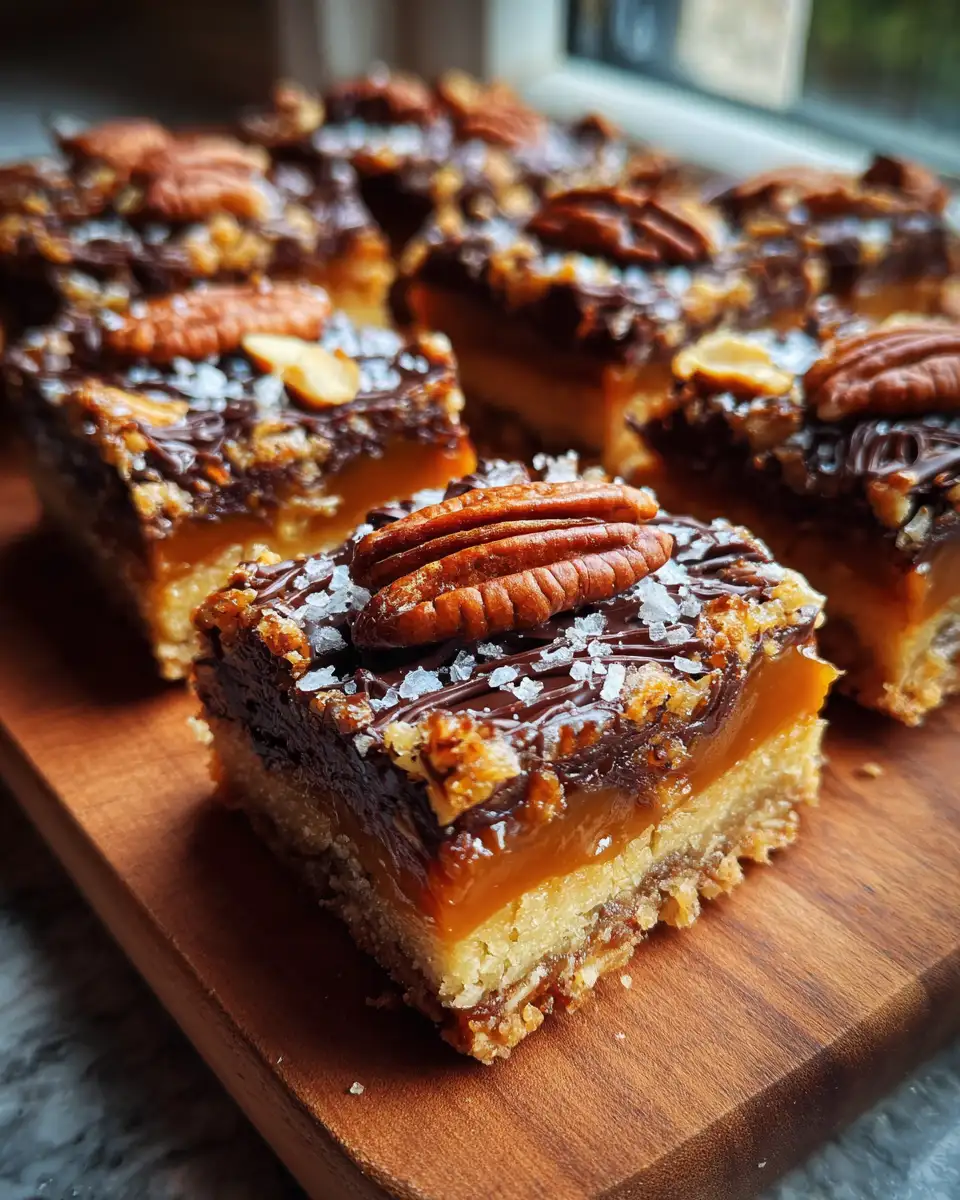Final dish - Irresistible Indulgence: Discover the Magic of Tasty Gooey Caramel Bars