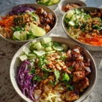 Savor the Flavor of Thai Peanut Chicken Noodle Bowls Made Easy - Featured Image