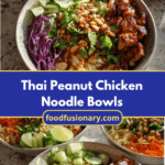 Savor the Flavor of Thai Peanut Chicken Noodle Bowls Made Easy