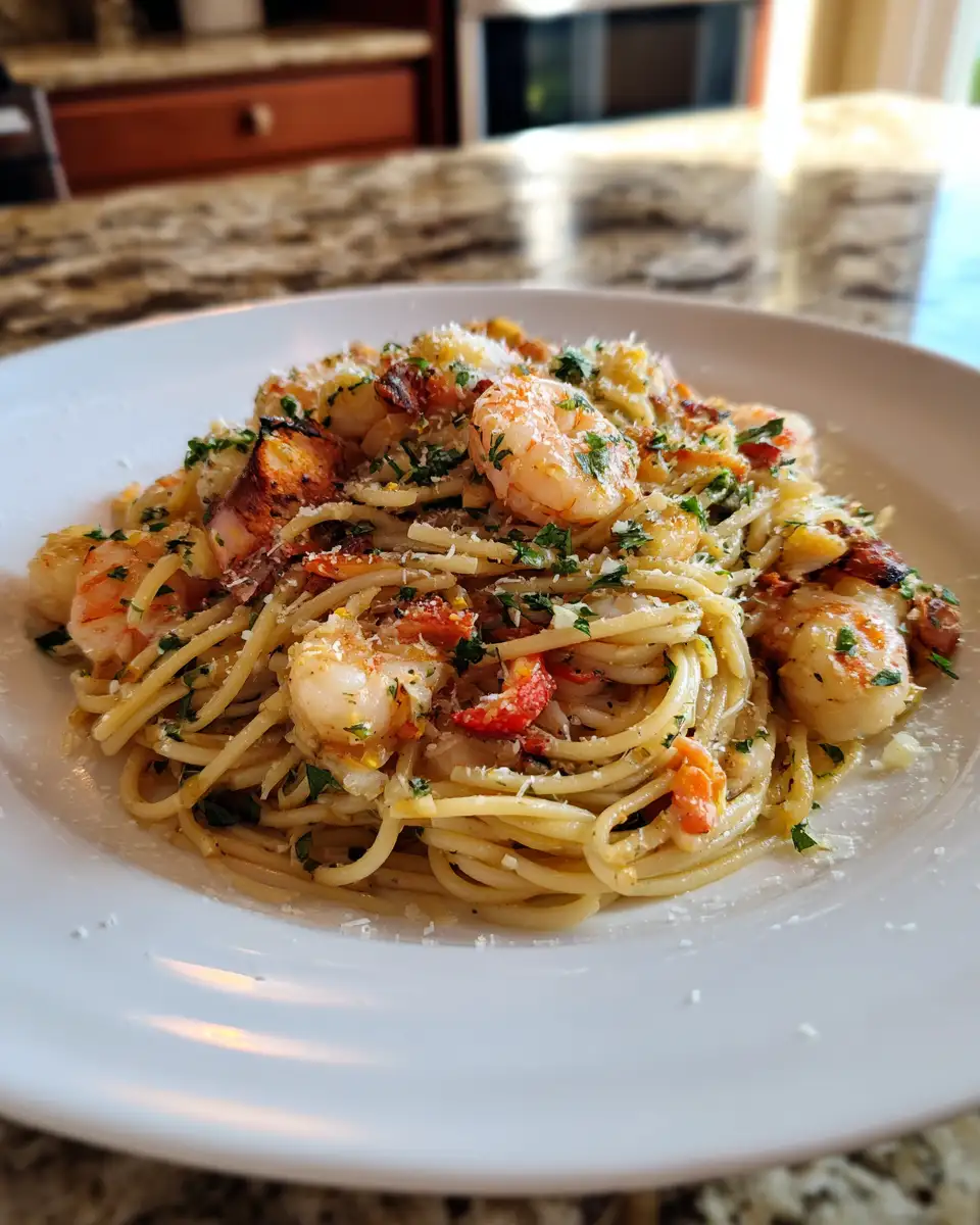 Final dish - Dive Into Flavor: Trader Joe's Seafood Blend Pasta Recipe Extravaganza