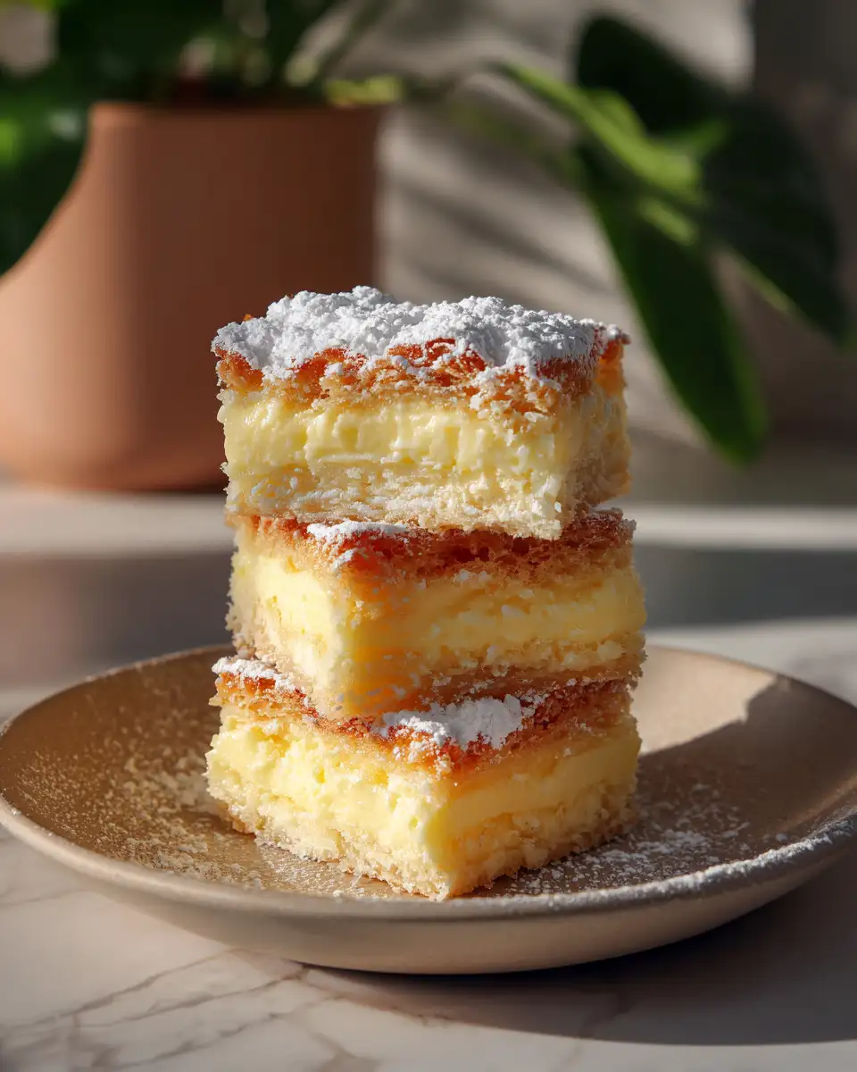 Irresistibly Smooth Vanilla Custard Cream Squares for a Decadent Treat - Featured Image