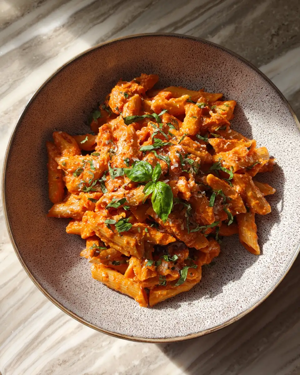 Final dish - Vodka Pasta Perfection with Trader Joe's Ingredients