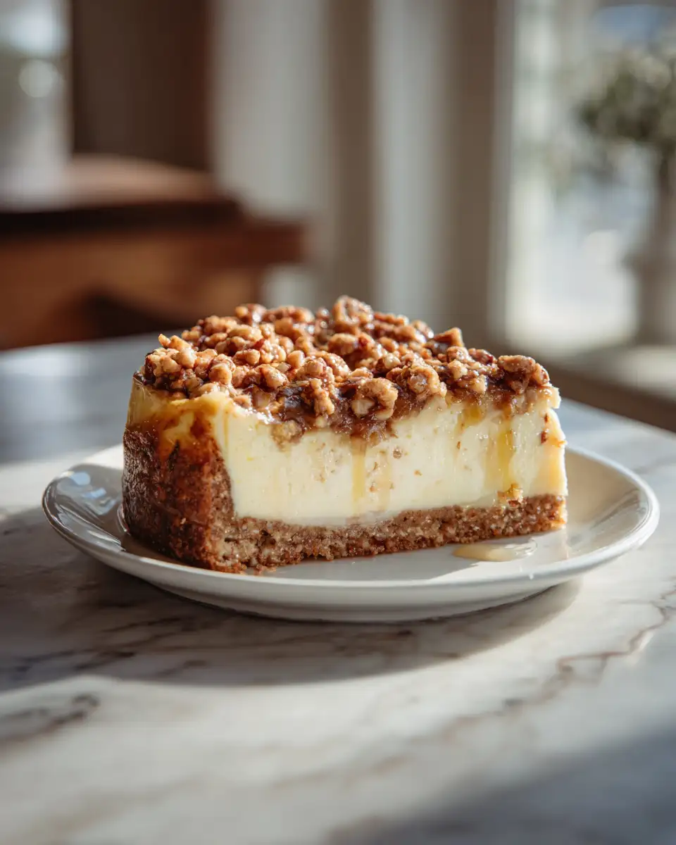 Decadent Apple Crumble Cheesecake Recipe That Will Steal the Show - Featured Image