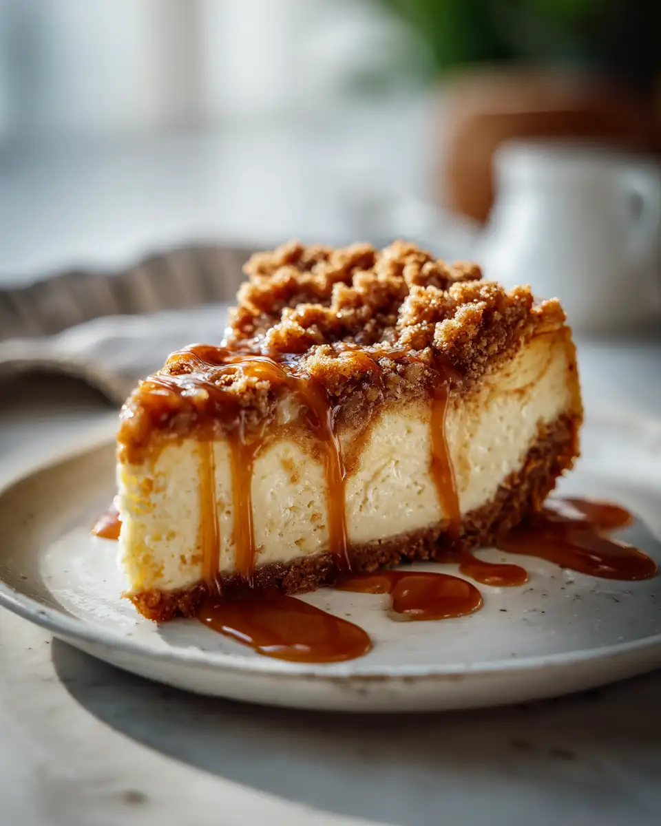 Final dish - Decadent Apple Crumble Cheesecake Recipe That Will Steal the Show