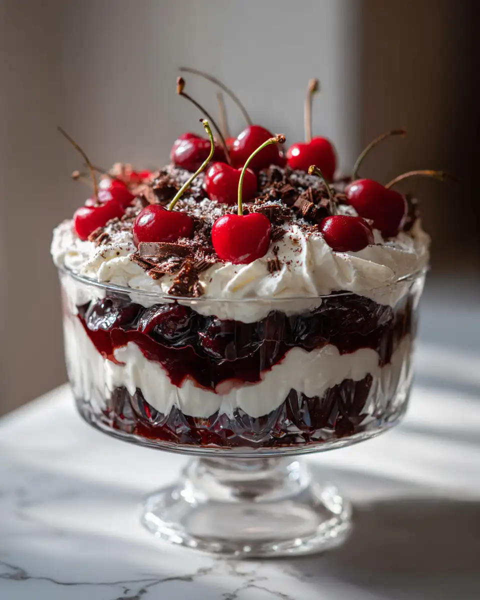 Decadent Black Forest Trifle for Christmas That Will Steal the Show - Featured Image