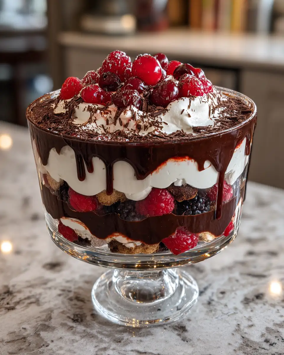 Final dish - Decadent Black Forest Trifle for Christmas That Will Steal the Show