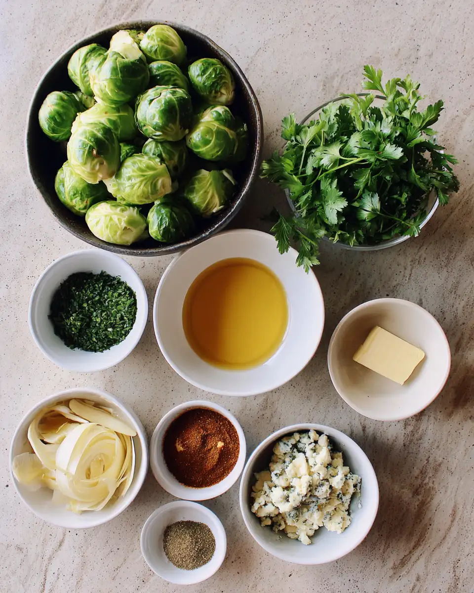 Ingredients for Spice Up Your Snack Game with Crispy Buffalo Brussels Sprouts