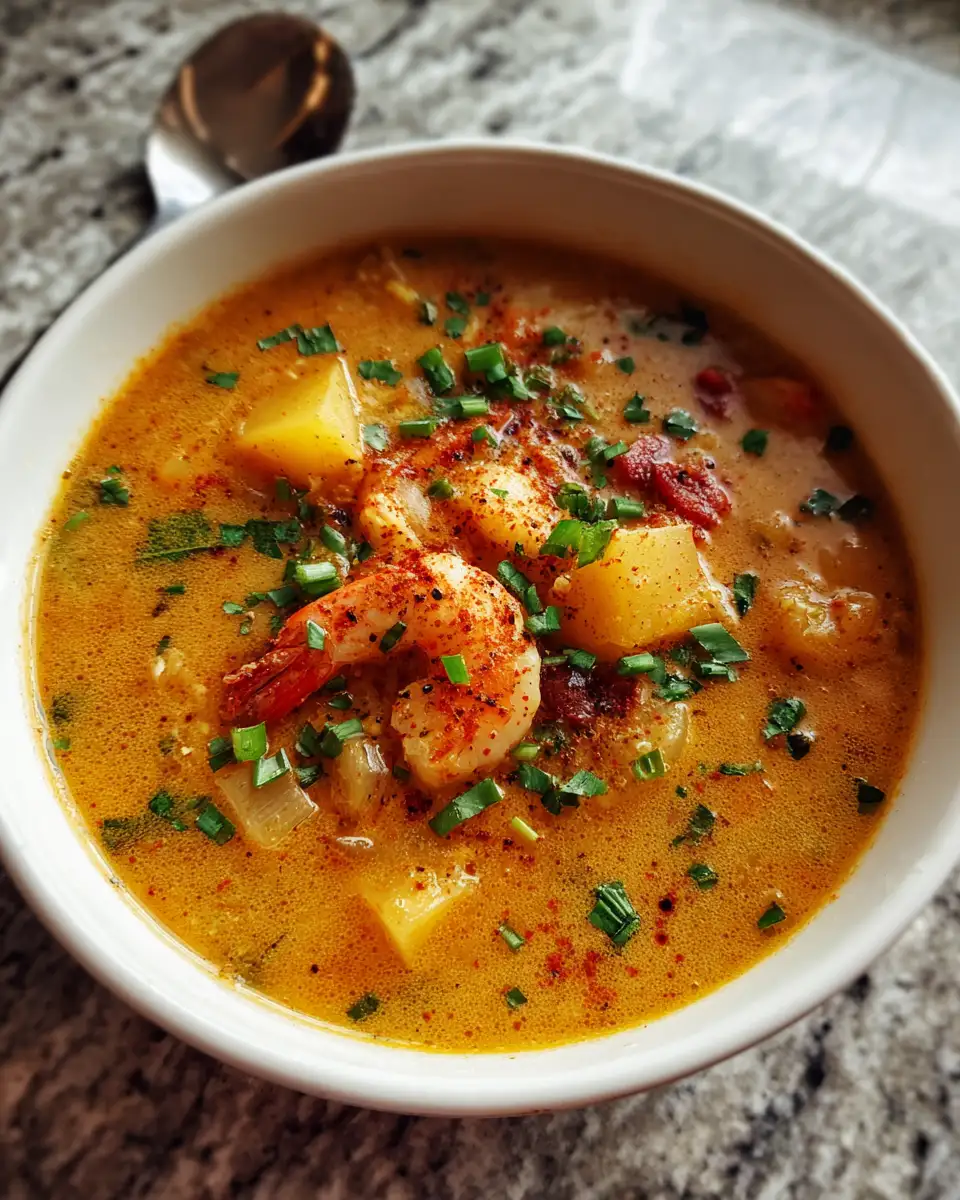 Final dish - Creamy Cajun Potato Soup That Warms Your Soul