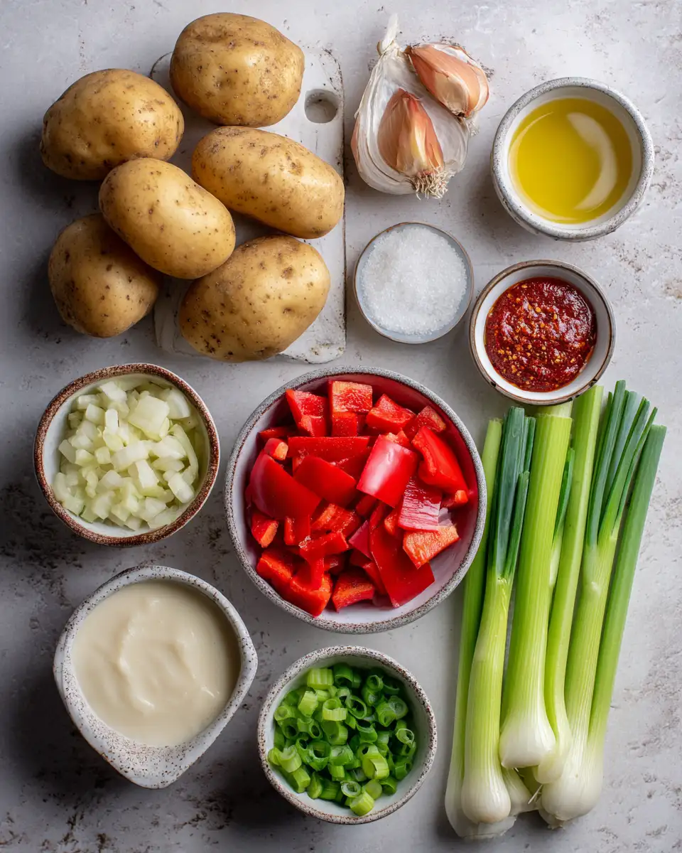 Ingredients for Creamy Cajun Potato Soup That Warms Your Soul