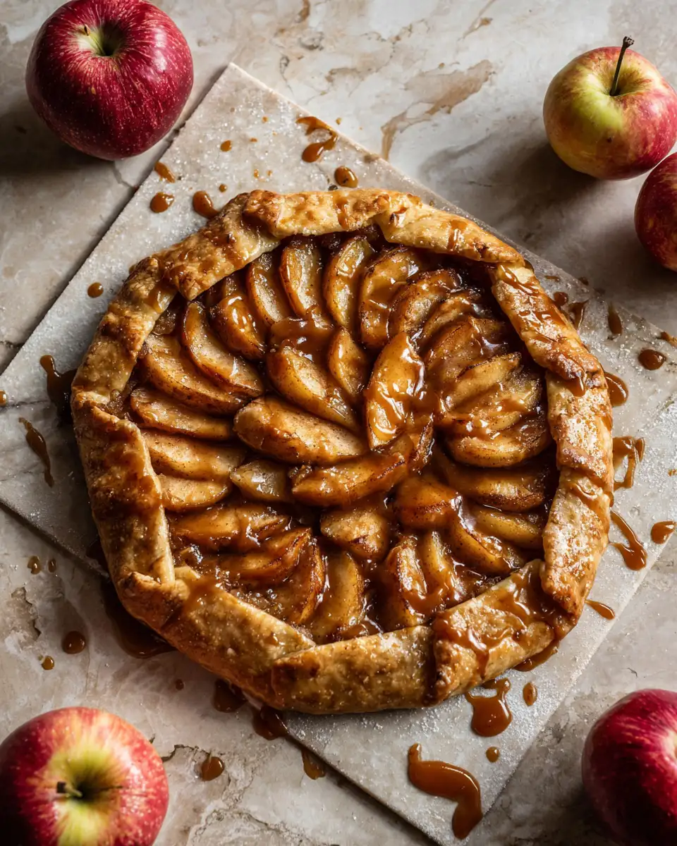 Final dish - Irresistible Caramel Apple Galette Recipe That Will Sweeten Your Day