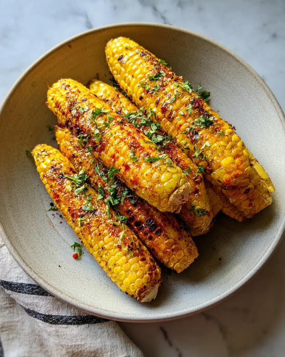 Irresistible Charred Corn with Chili Lime Flavor Explosion - Featured Image