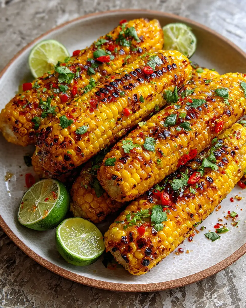 Final dish - Irresistible Charred Corn with Chili Lime Flavor Explosion
