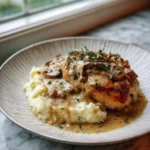 Irresistible Chicken and Garlic Gravy Paired with Cheesy Mashed Potatoes Delight - Featured Image