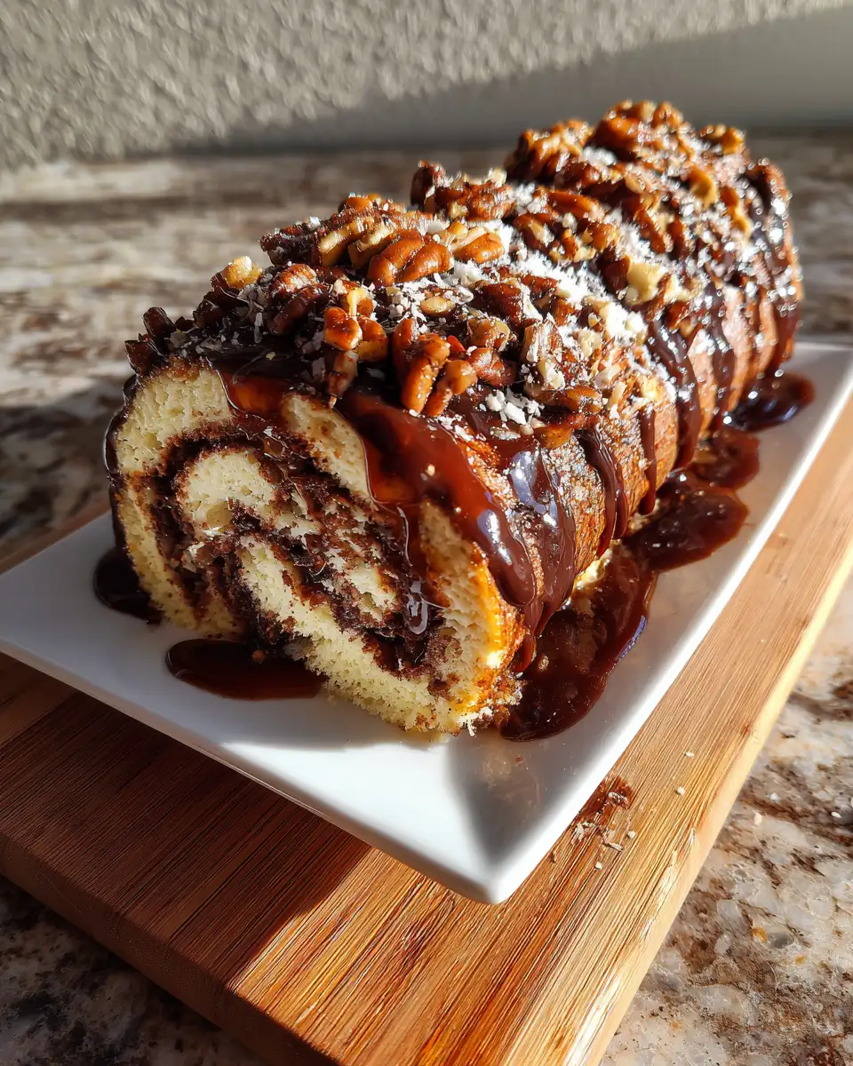 Decadent Chocolate Bourbon Pecan Swiss Roll Recipe You Need to Try - Featured Image