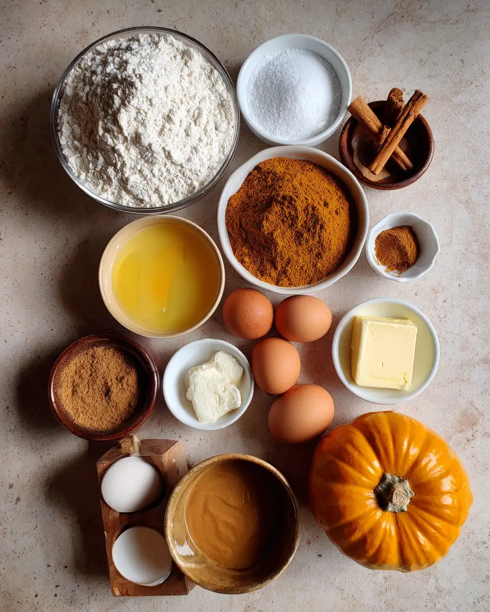 Ingredients for Irresistible Cinnamon Roll Pumpkin Cake Recipe You Need to Try