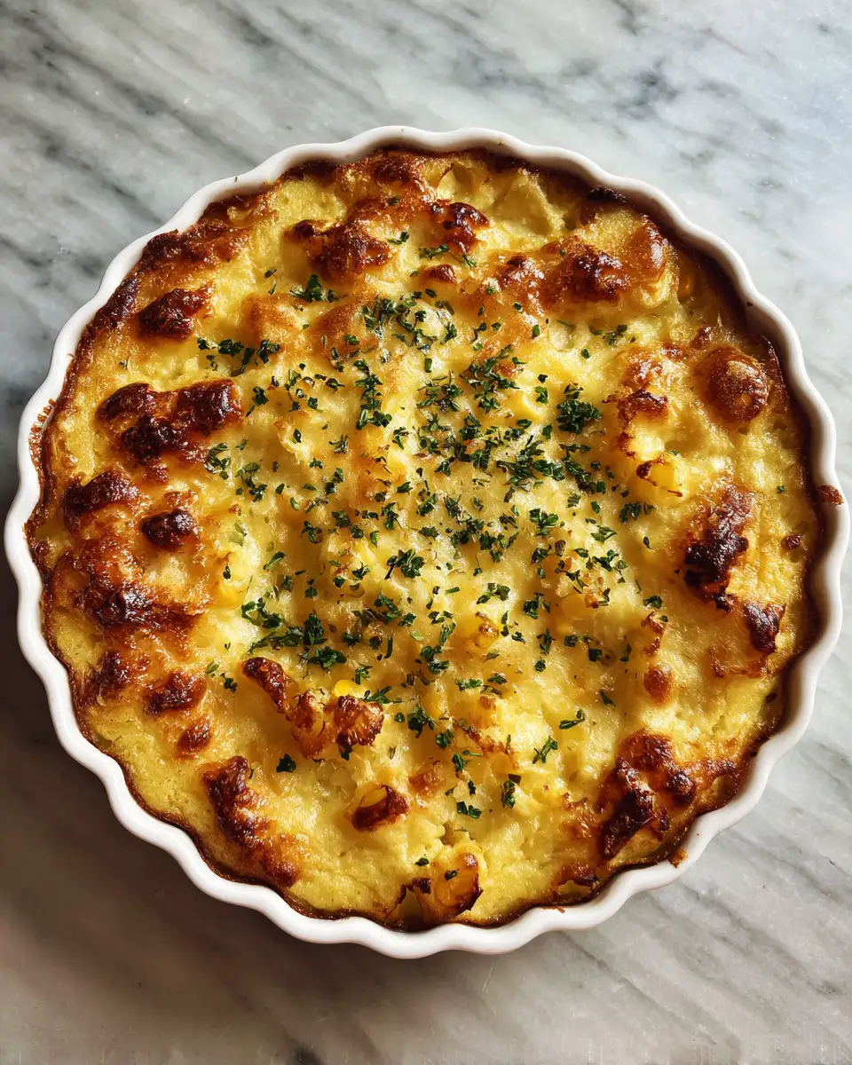 Final dish - Creamy Comfort Corn Pudding Casserole Recipe That Will Steal the Show