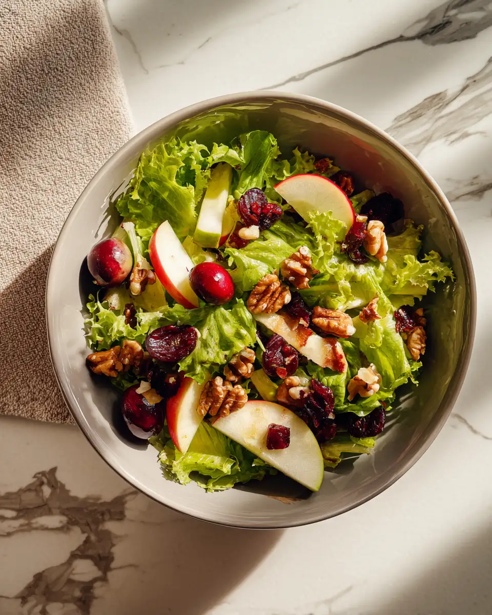 Final dish - Fresh and Flavorful Cranberry Apple Salad Recipe to Brighten Your Day