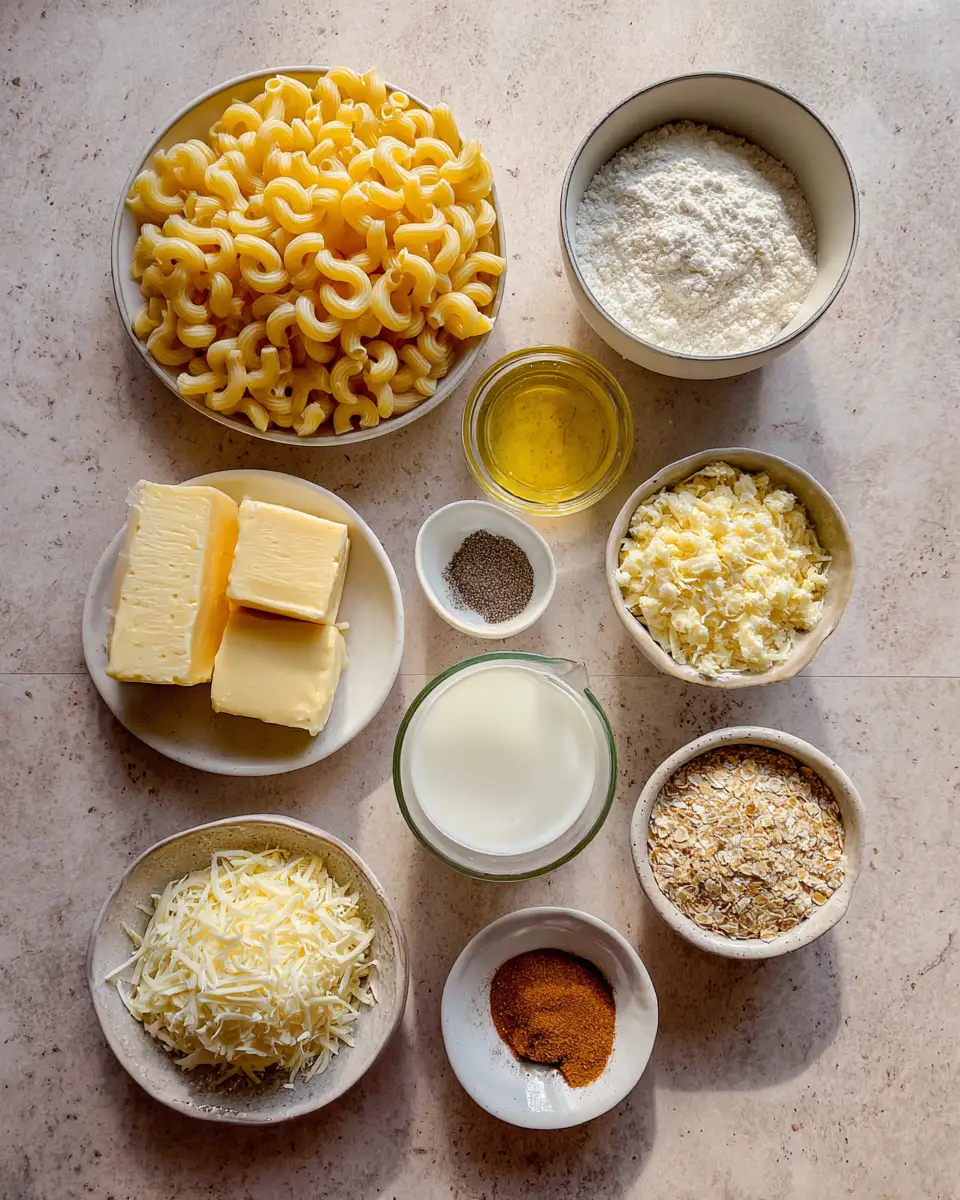 Ingredients for The Ultimate Creamy Baked Mac and Cheese Recipe You Need to Try