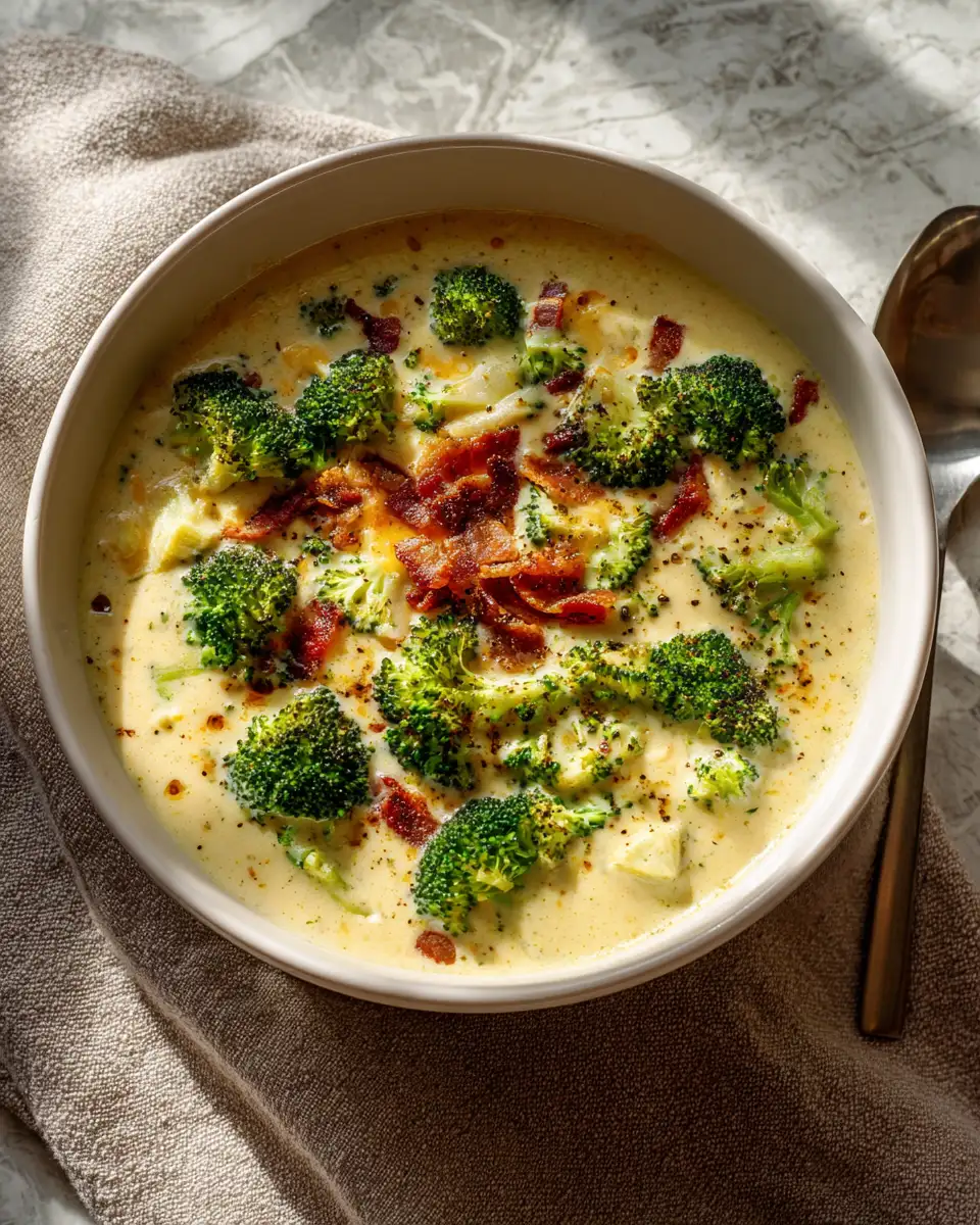 Creamy Broccoli and Cheesy Potato Soup Delight That Warms Your Soul - Featured Image