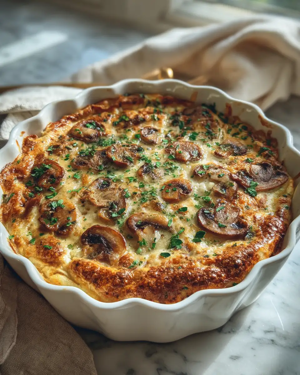 Final dish - Indulge in Comfort with Creamy Mushroom Herb Casserole