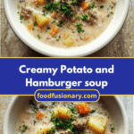 Hearty and Delicious Creamy Potato and Hamburger Soup Recipe