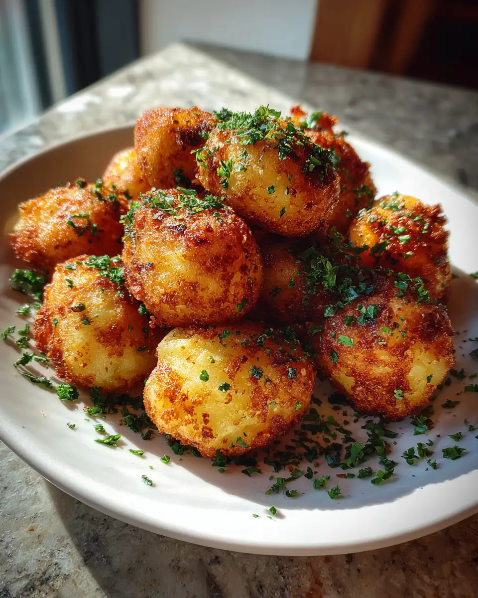 Final dish - Irresistibly Crispy Fried Potato Balls You Have to Try