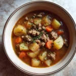Hearty Crockpot Potato Hamburger Soup Recipe for Cozy Comfort - Featured Image