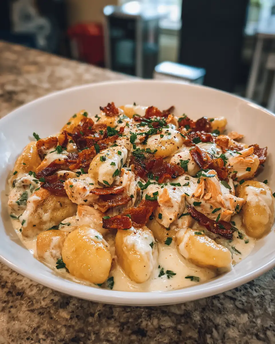 Final dish - Irresistible Creamy Crack Chicken Gnocchi Recipe You Have to Try
