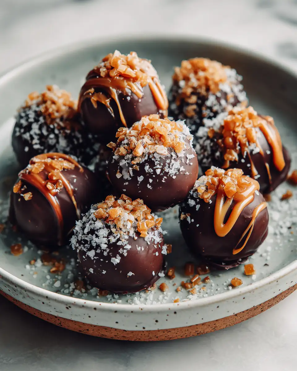 Indulge in Irresistible Delicious Salted Caramel Fudge Truffles - Featured Image
