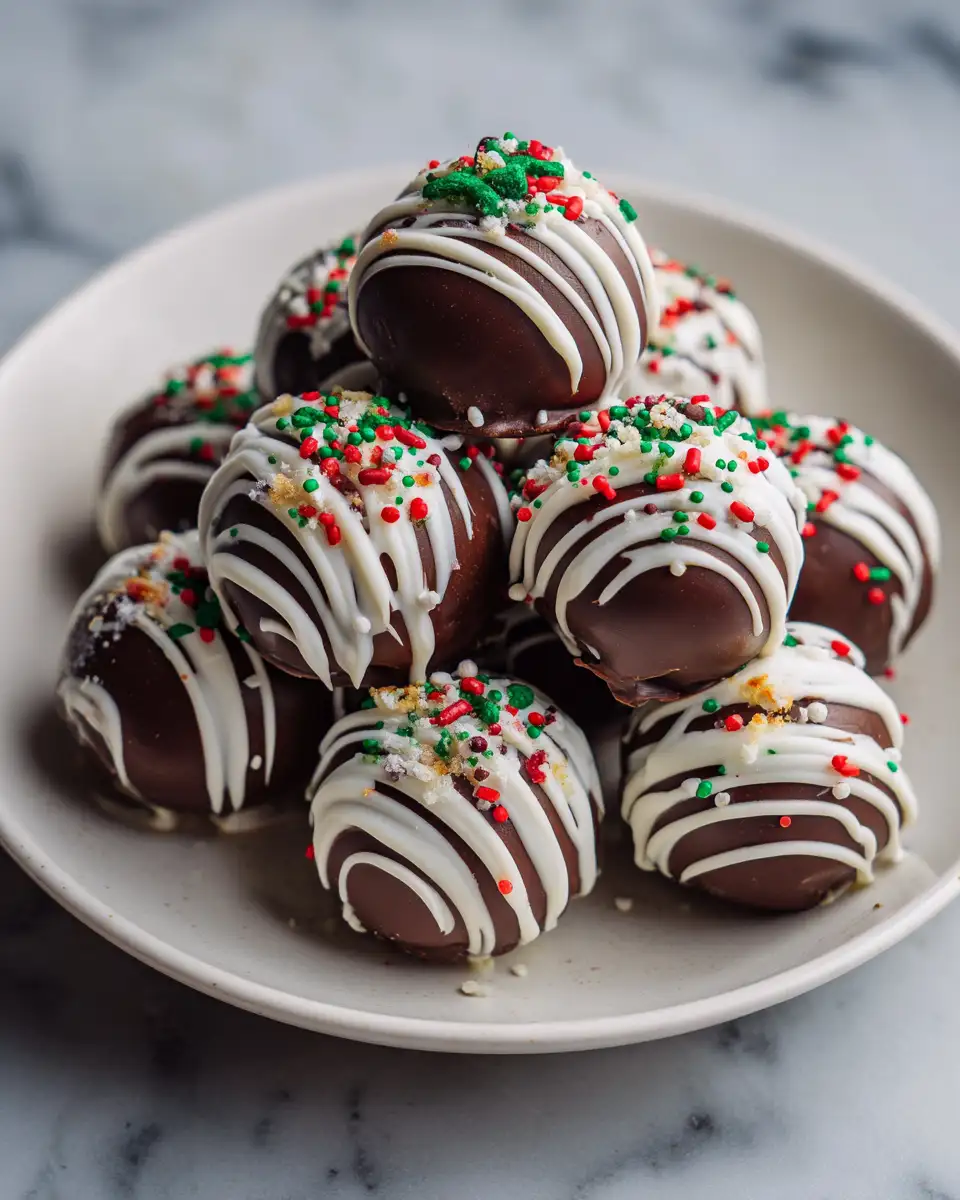 Final dish - Irresistibly Easy Christmas Oreo Truffles You Need to Try