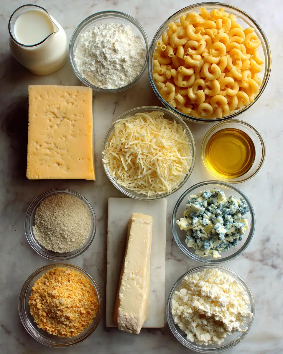Ingredients for Ultimate Comfort Food Four Cheese Mac Bake Recipe You Need to Try