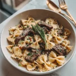 Garlic Butter Bowtie Pasta with Beef Perfection Recipe for Flavor Lovers - Featured Image