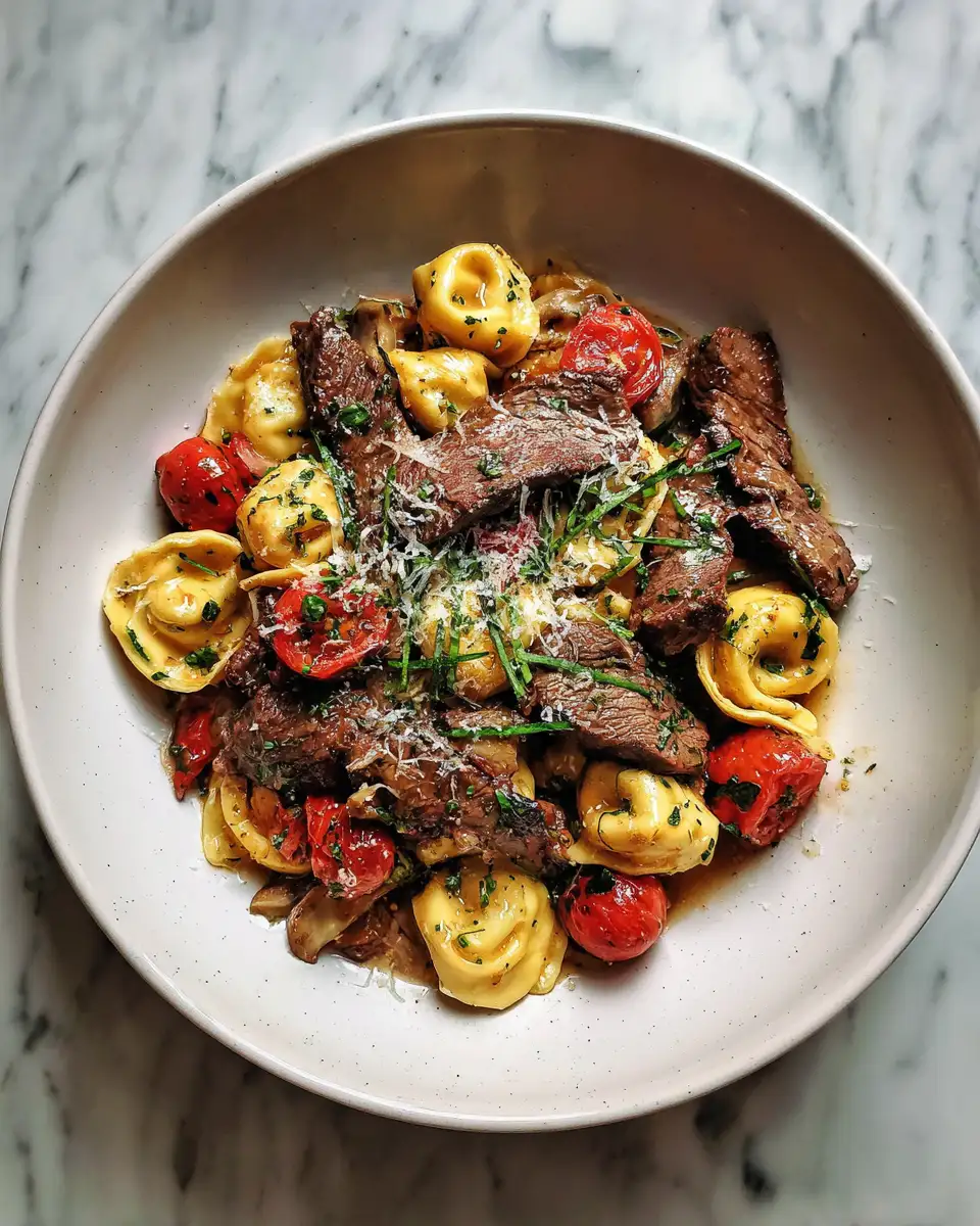 Savor the Flavor with Garlic Steak Tortellini Delight - Featured Image
