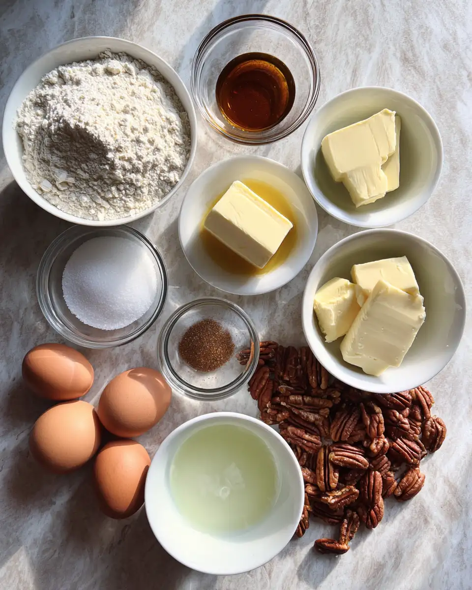 Ingredients for Irresistibly Gooey Pecan Pie Bars You Have to Try