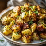 Irresistible Greek Lemon and Garlic Roasted Potatoes Recipe - Featured Image