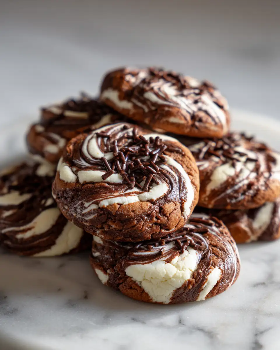 Final dish - Irresistible Handmade Chocolate Marshmallow Swirl Cookies You Need to Try