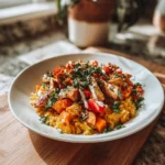 Fuel Your Day with a Delicious Healthy Chicken and Sweet Potato Rice Bowl - Featured Image