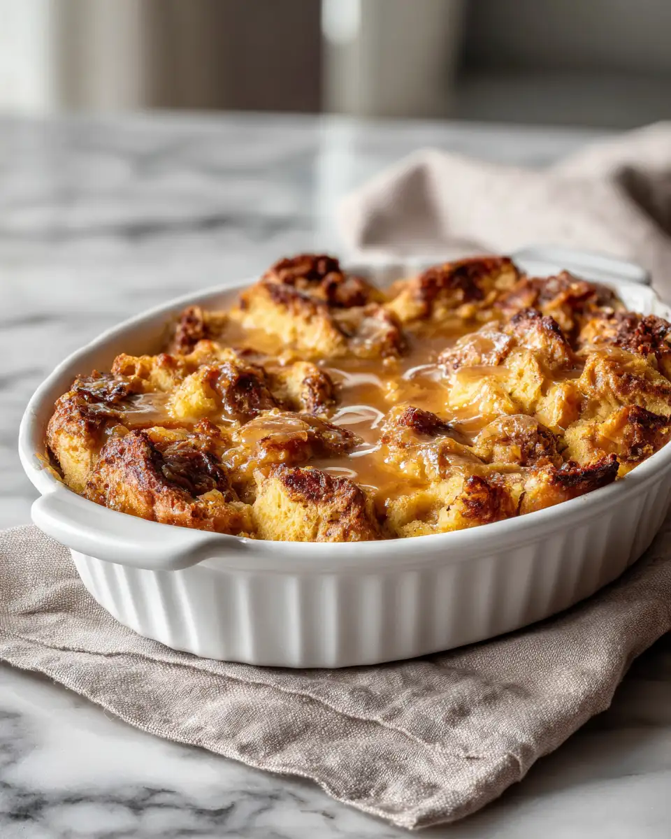 Final dish - Irresistible Maple Cinnamon Bread Pudding Recipe That Warms Your Soul