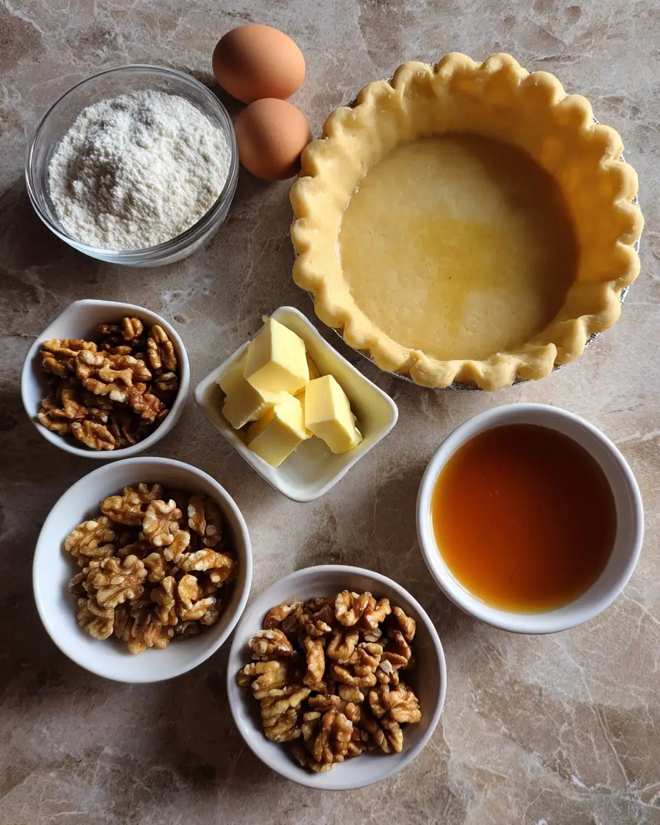 Ingredients for Irresistible Maple Walnut Pie Recipe That Will Sweeten Your Day