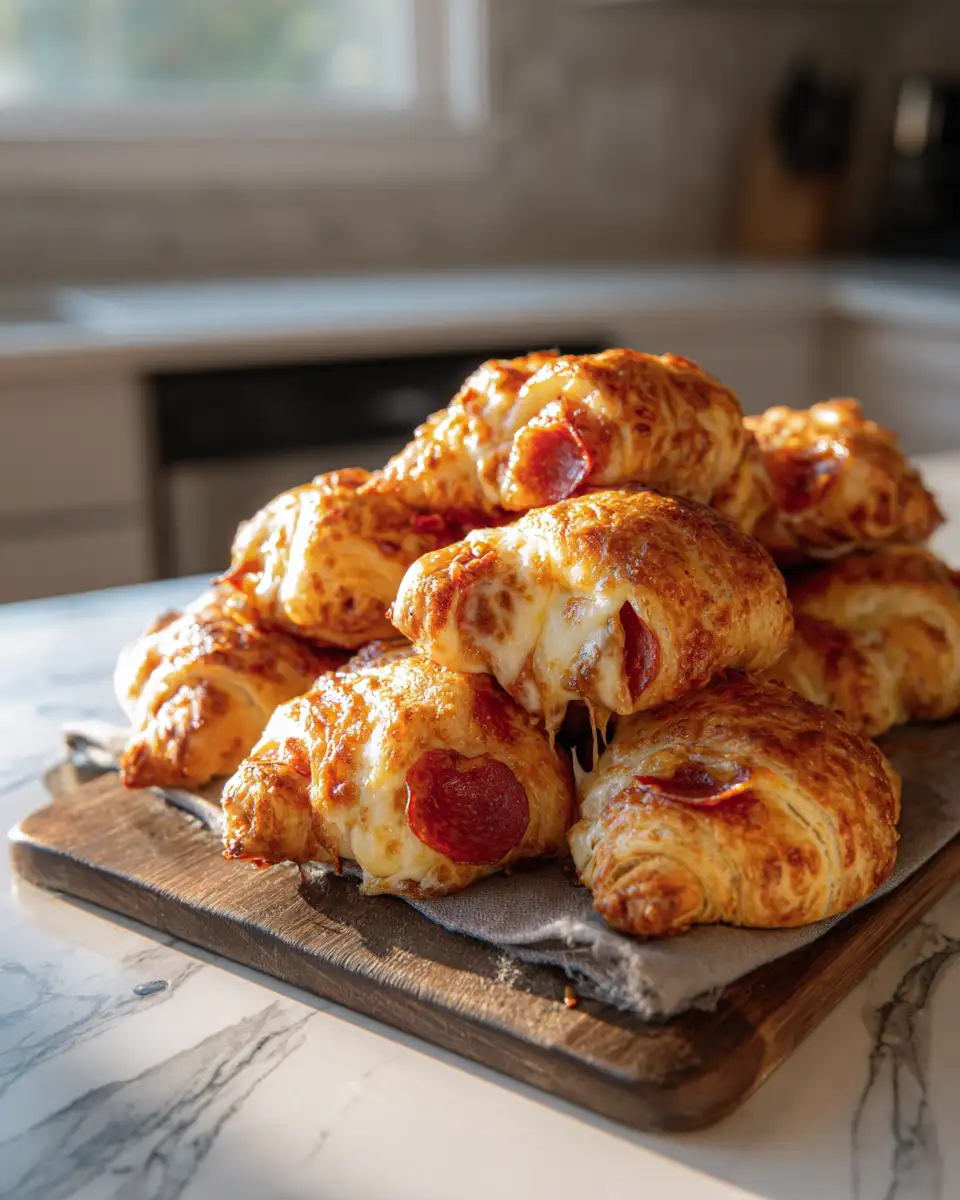 Irresistible Mozzarella Pepperoni Croissant Rolls That Will Steal Your Snack Time - Featured Image