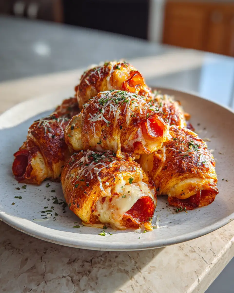 Final dish - Irresistible Mozzarella Pepperoni Croissant Rolls That Will Steal Your Snack Time