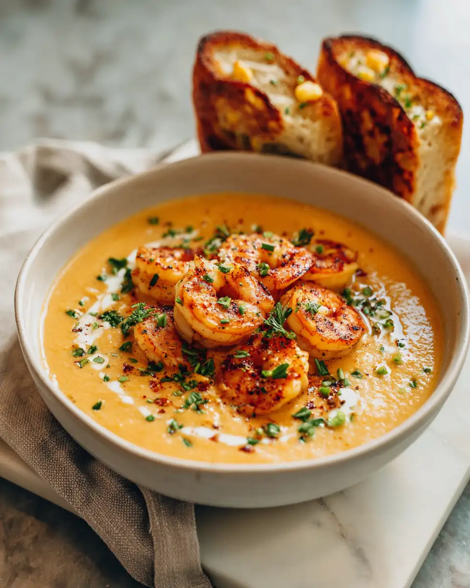 Creamy New Orleans Shrimp and Corn Bisque Recipe to Warm Your Soul - Featured Image