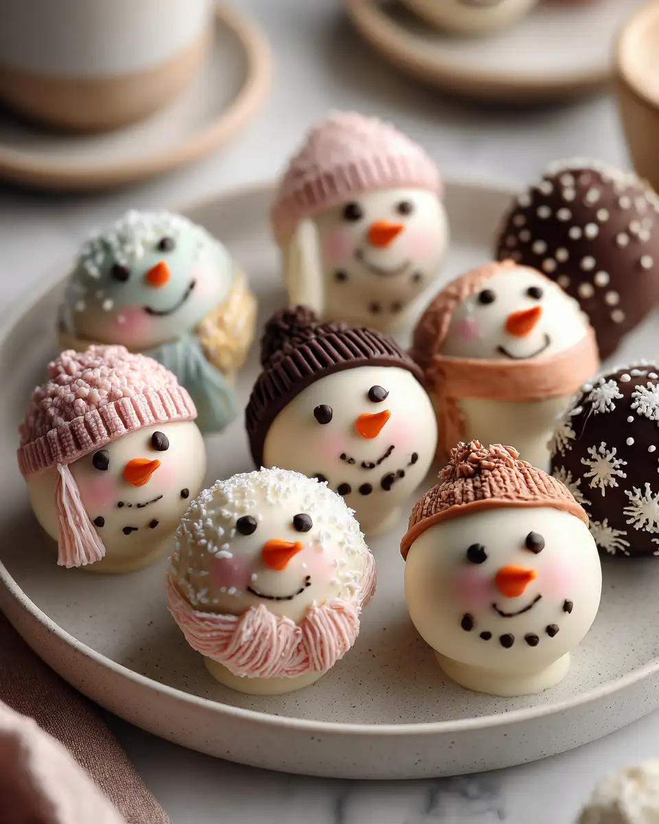 Irresistible No-Bake Mini Snowman Truffles to Sweeten Your Winter Treats - Featured Image