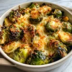 Crispy Parmesan Brussels Sprouts Bake Everyone Will Love - Featured Image