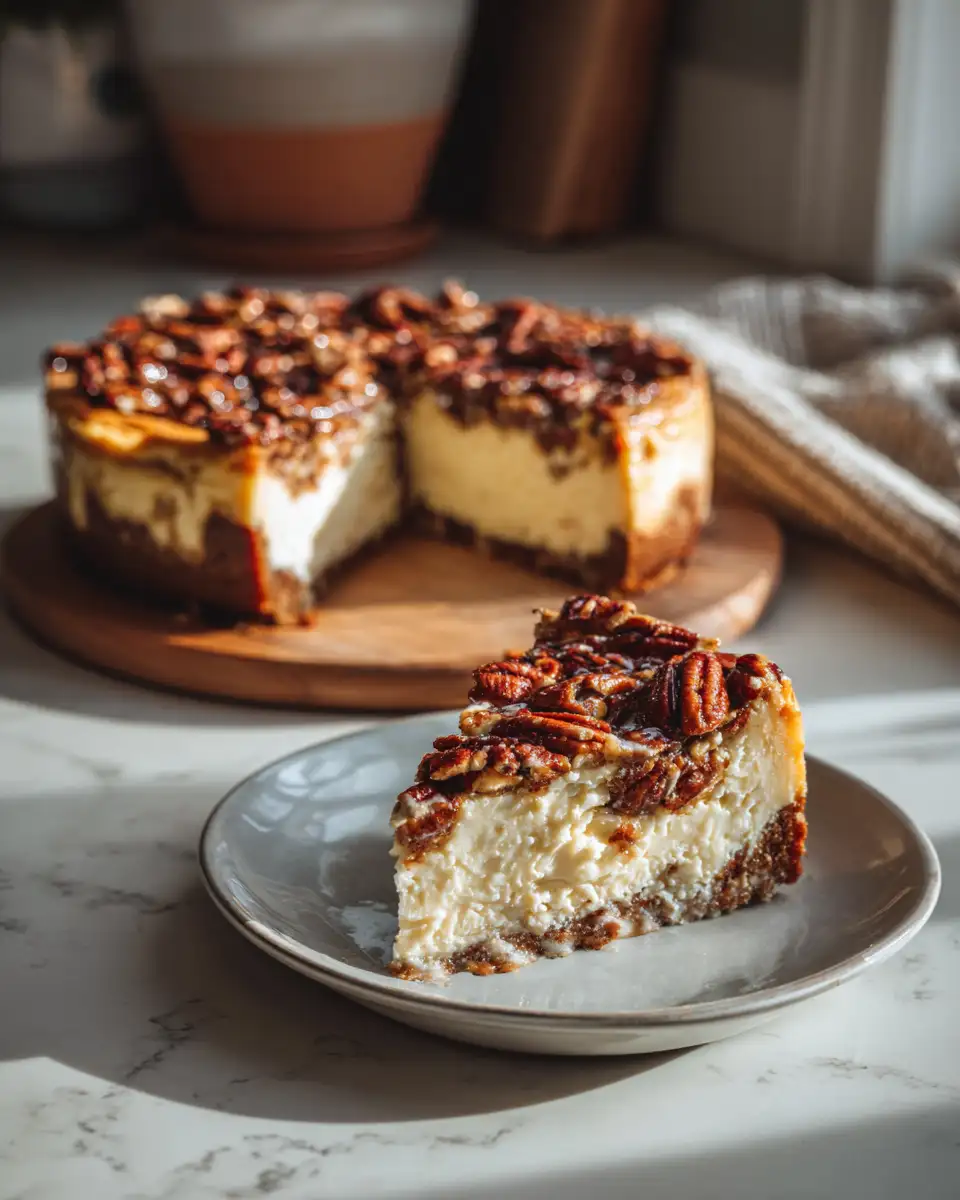 Decadent Pecan Pie Cheesecake Recipe You Have to Try - Featured Image