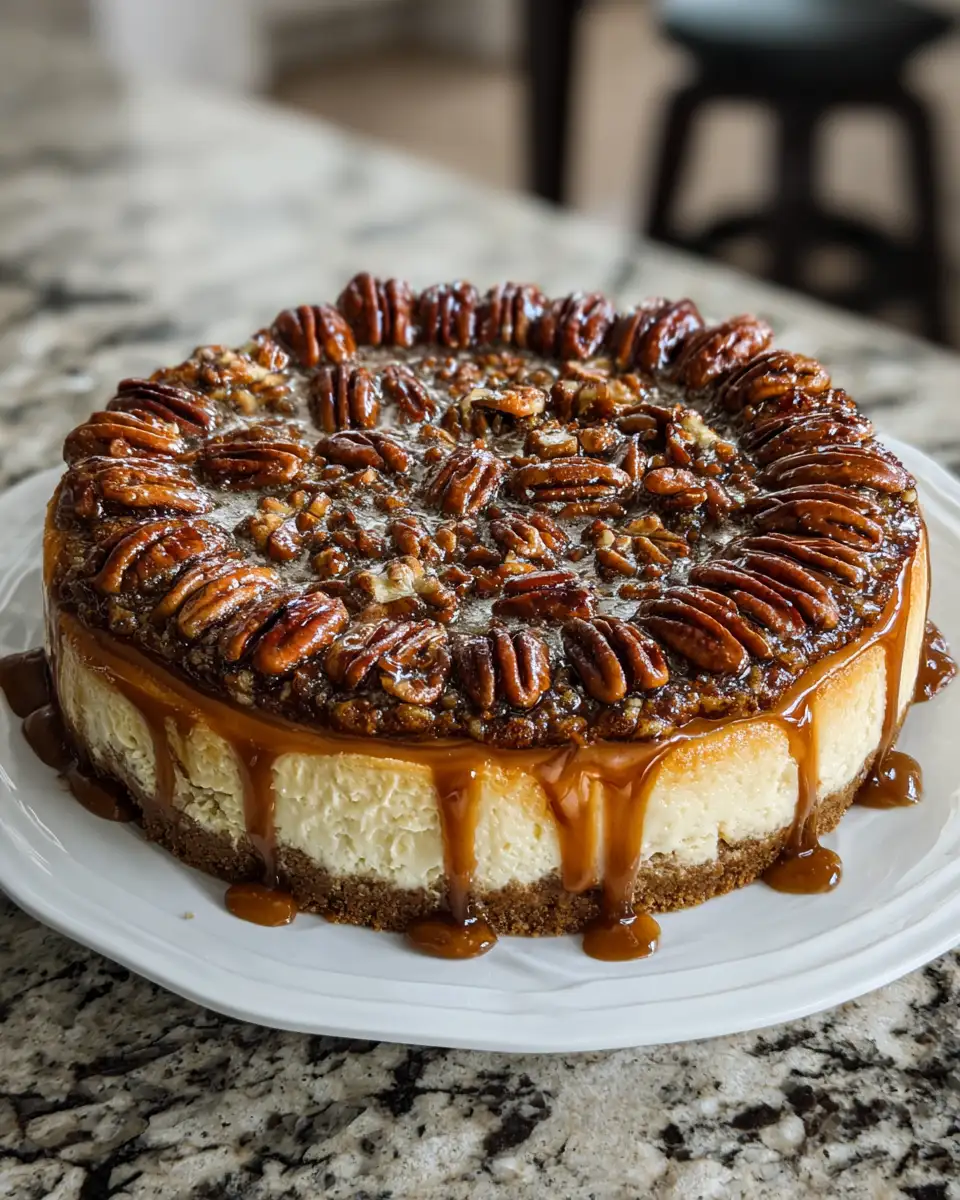 Final dish - Decadent Pecan Pie Cheesecake Recipe You Have to Try