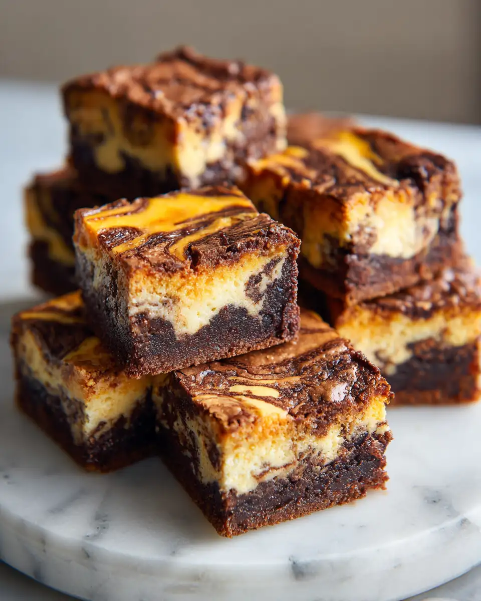 Decadent Pumpkin Cheesecake Swirl Brownies You Have to Try - Featured Image
