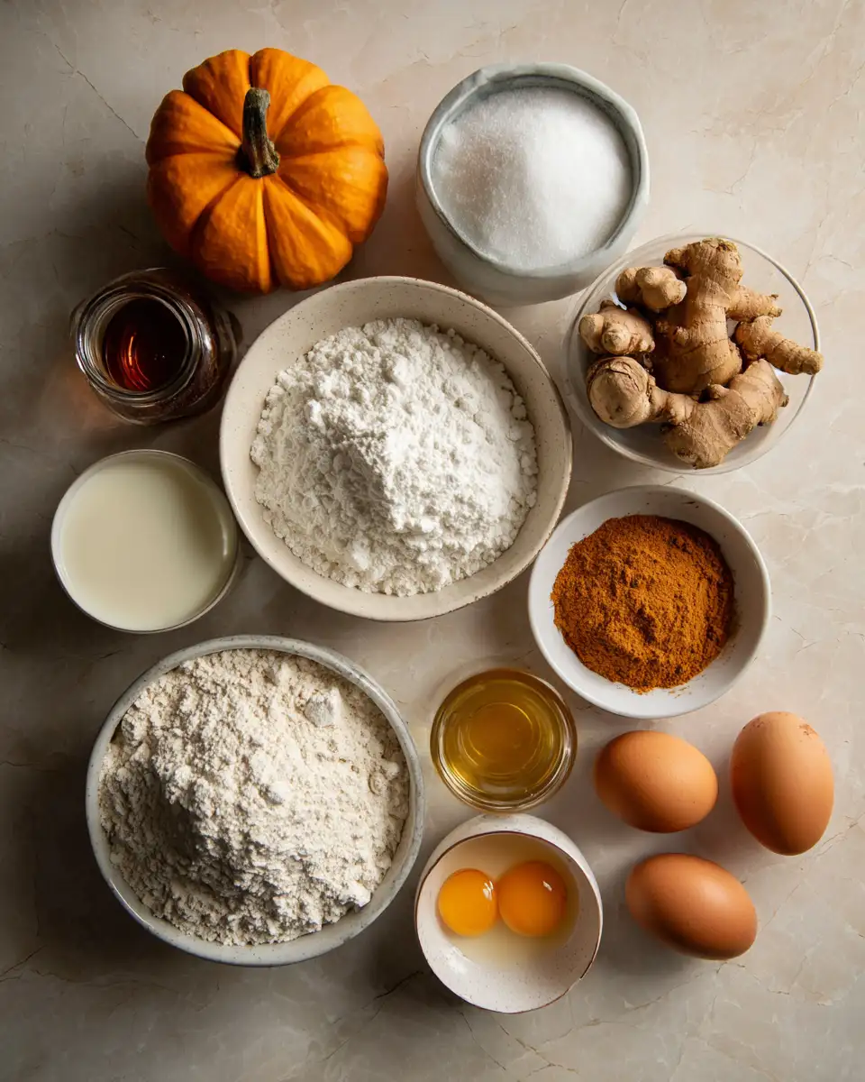 Ingredients for Decadent Pumpkin Pie Cake Recipe That Will Steal the Show This Fall