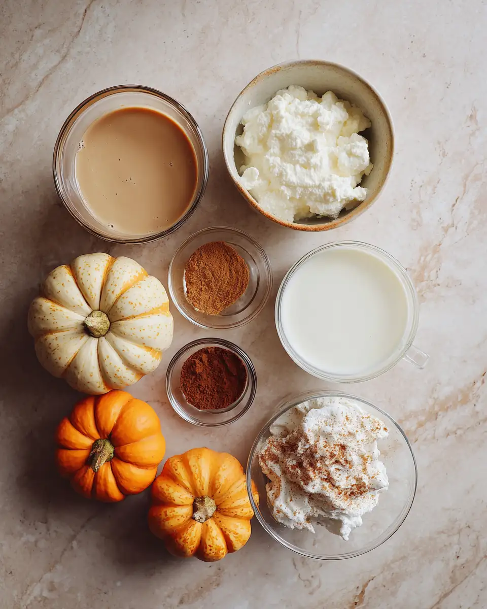 Ingredients for Indulge in the Creamy Delight of Pumpkin Pie Milkshake